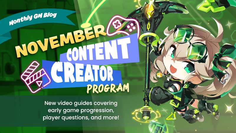 Content Creator Program – November Update